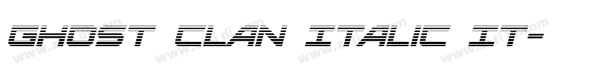 Ghost Clan Italic It字体转换